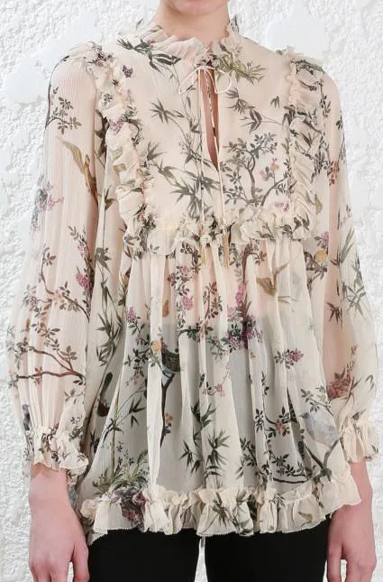 'Maples' Frill Top