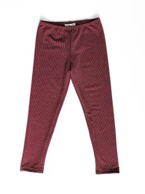 Maroon Full Length Legging
