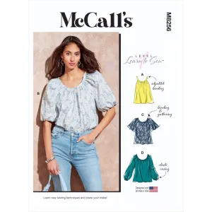 McCall's Pattern M8256 Misses' Tops