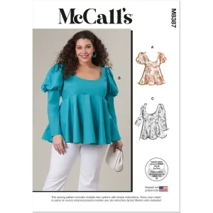 McCall's Pattern M8387 Women's Tops