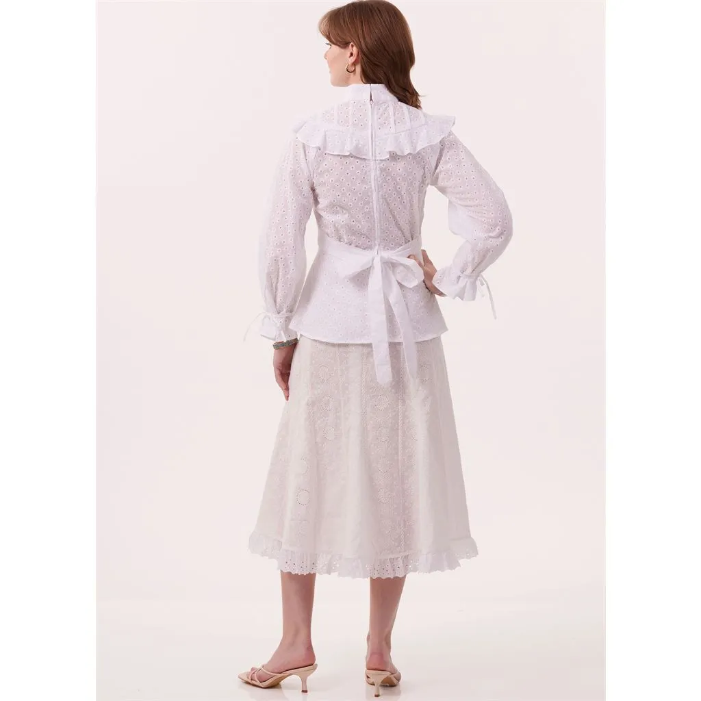McCall's Pattern M8490 Misses' Tops, Skirt and Petticoat by Laura Ashley