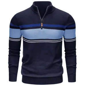 Men's Polo Sweaters Classic Cotton Knitted