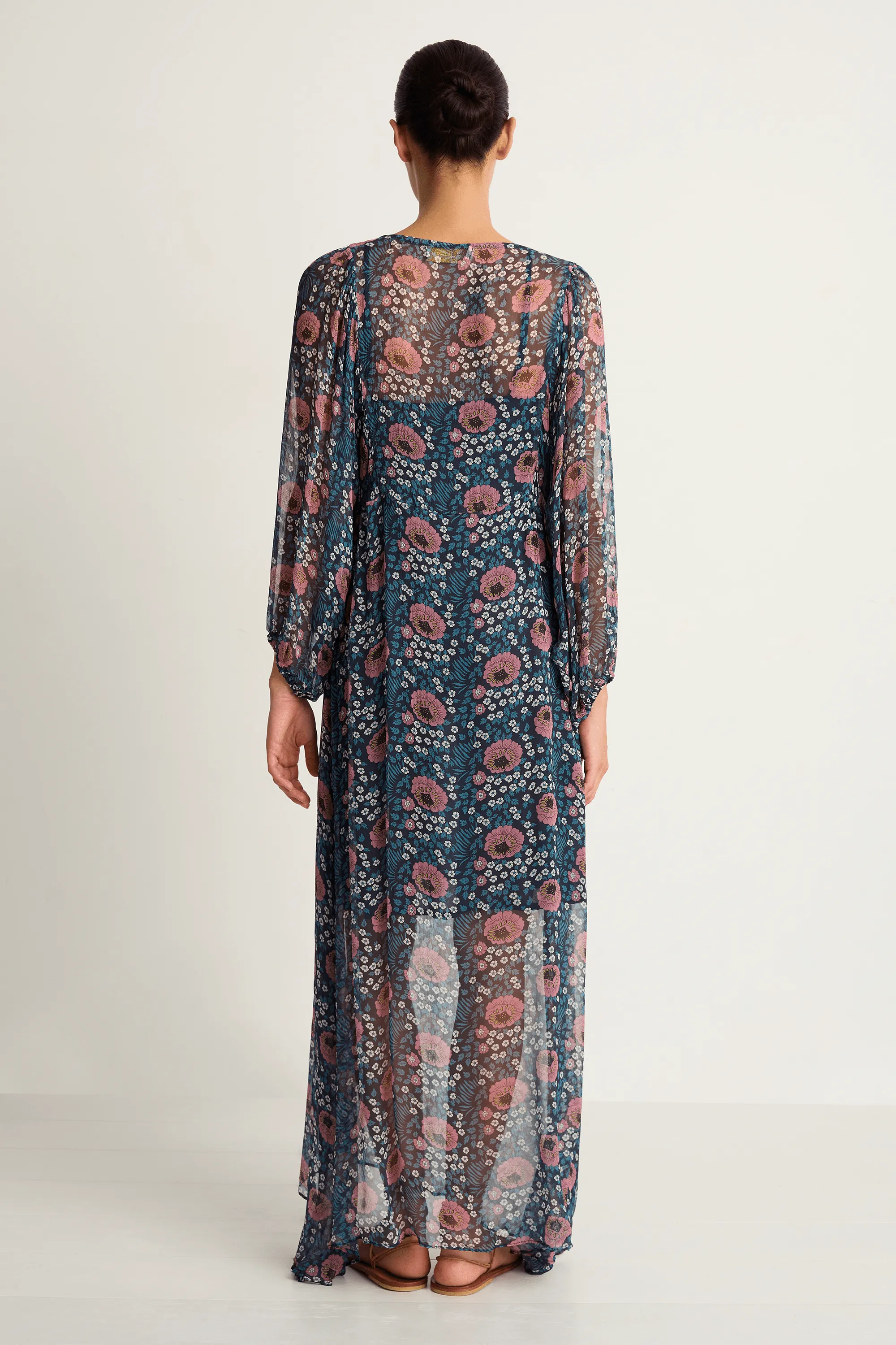 Natalie Martin Alice Dress - Vintage Flowers Indigo