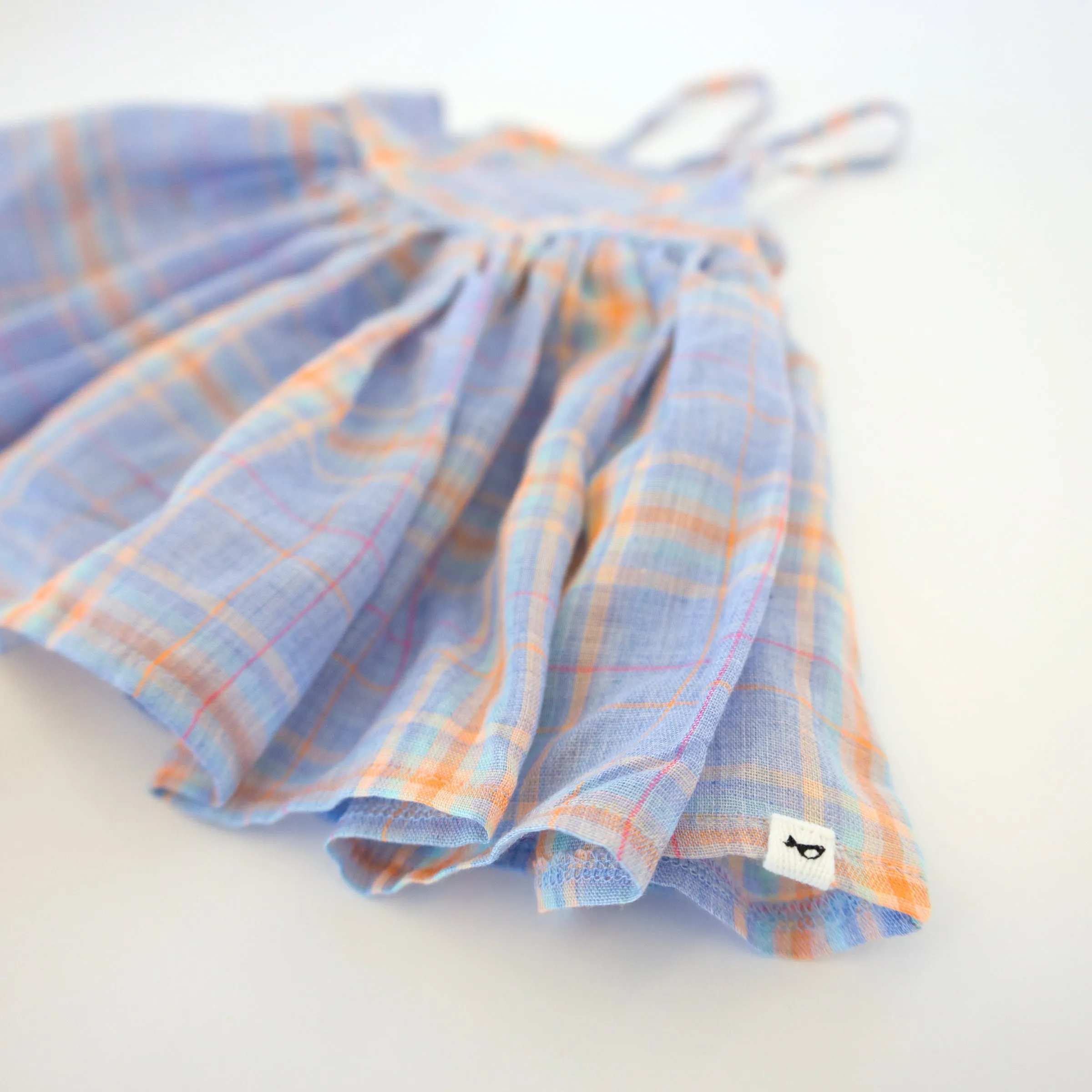 oh baby! Party Dress - Madras Plaid  - Periwinkle