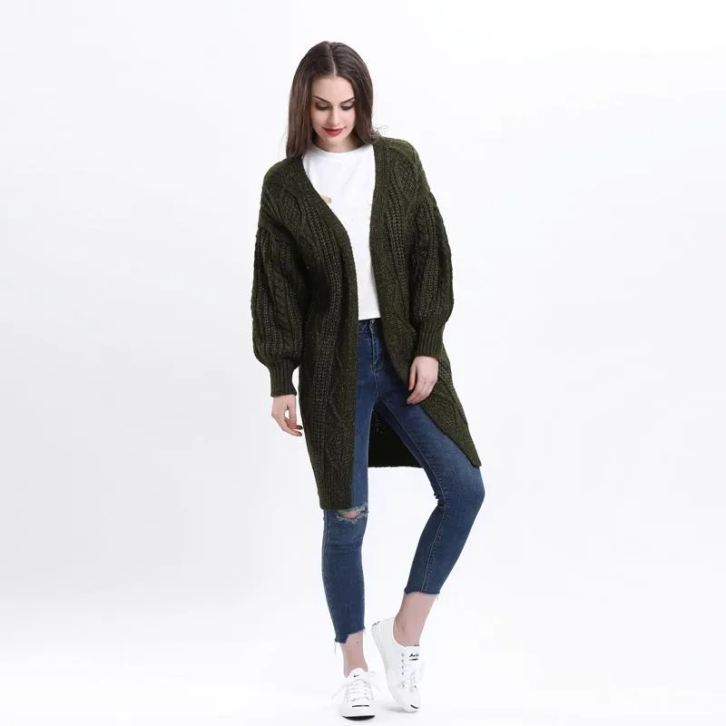 Open-Front Long Cardigan