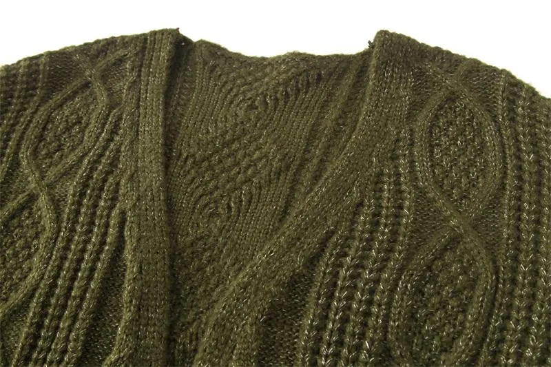 Open-Front Long Cardigan