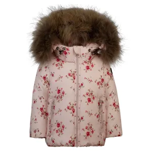 Pramie Little Girls Pink Floral Jacket