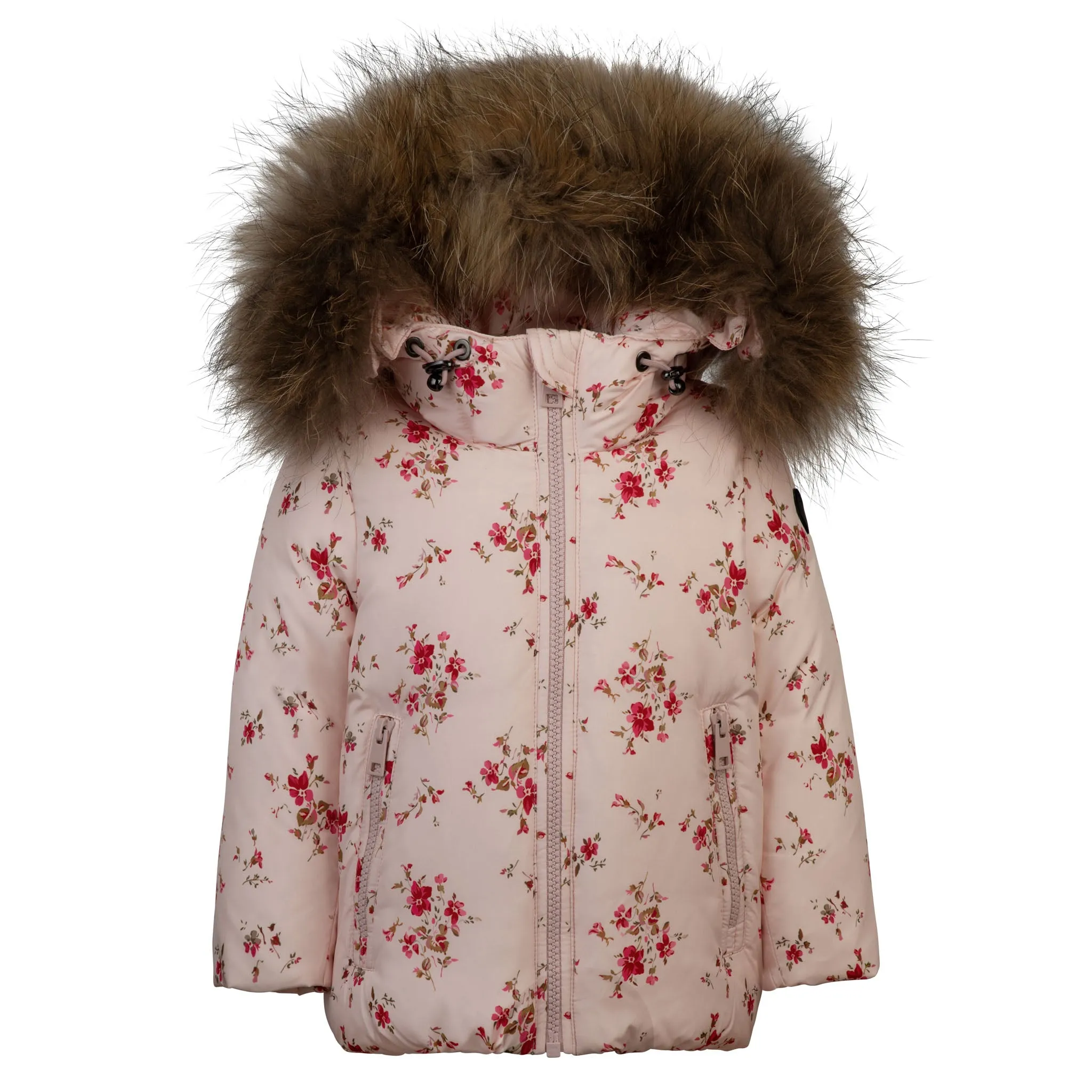Pramie Little Girls Pink Floral Jacket