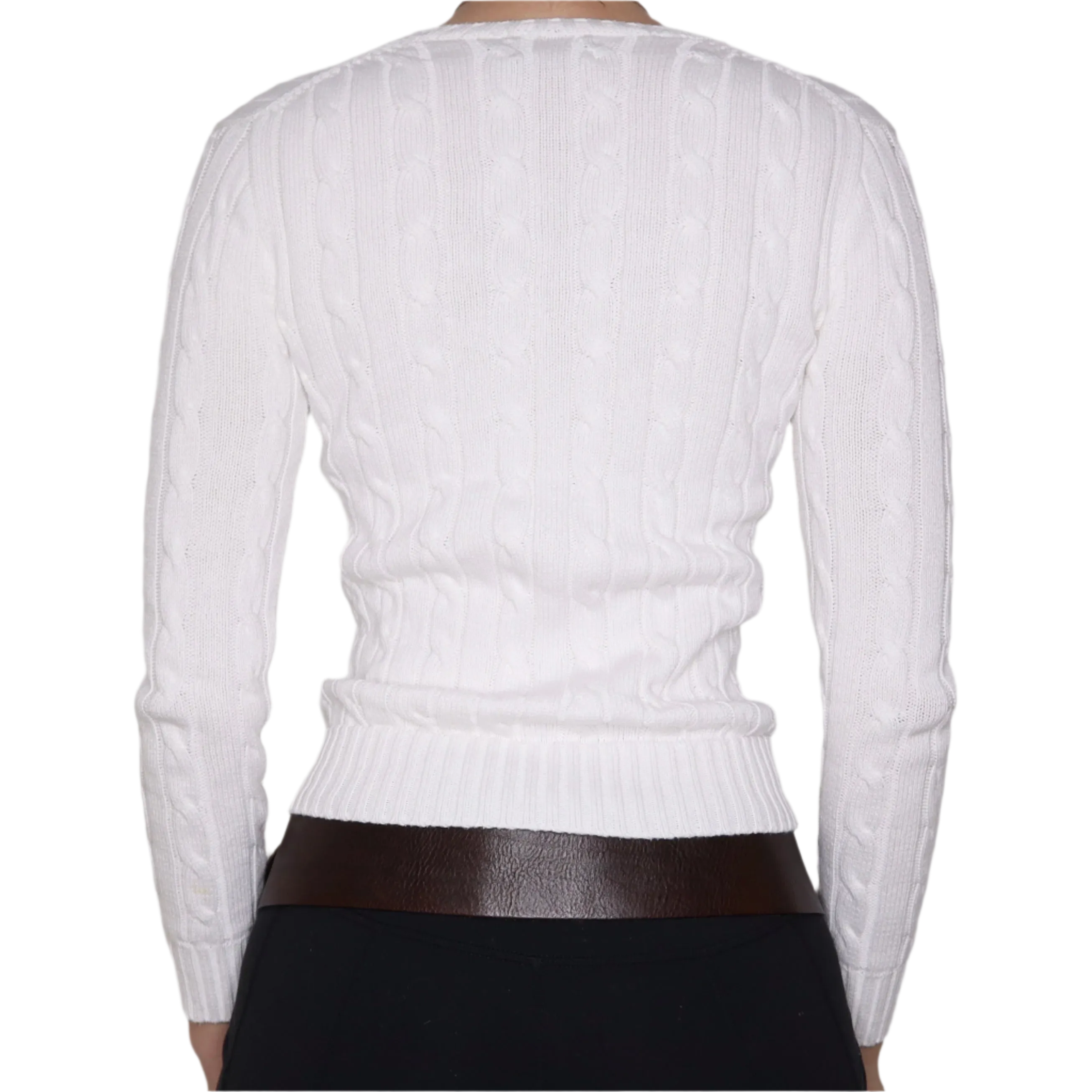 RALPH LAUREN Y2K White Sweater (XS)