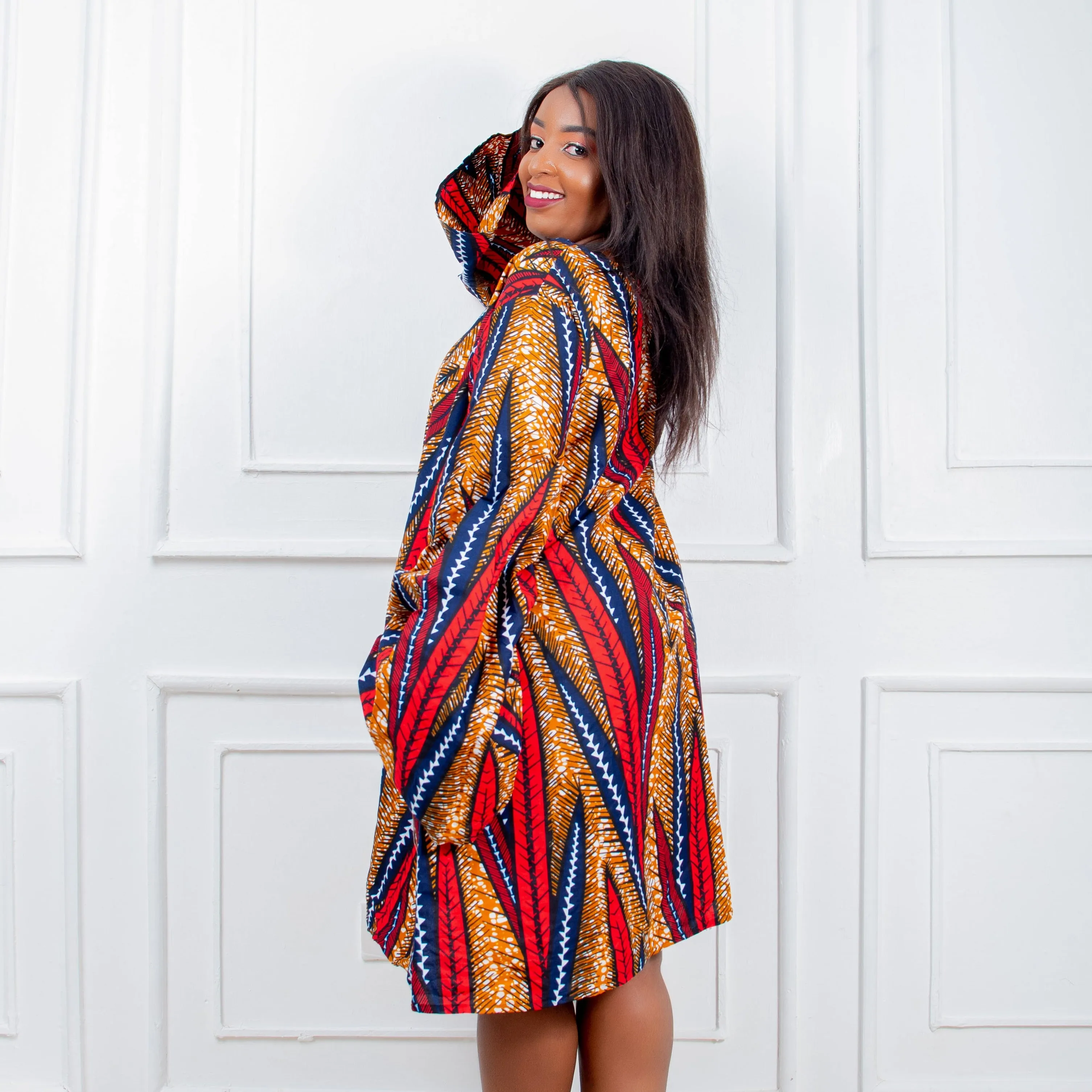 Shahina Women's African Print Free Flowing Dress