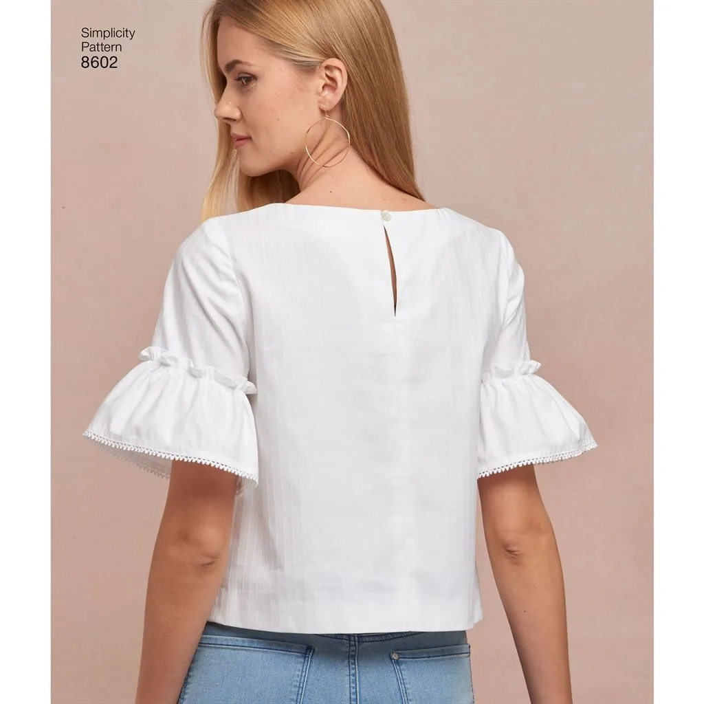 Simplicity Pattern 8602 Women’s Tops in Two Lengths