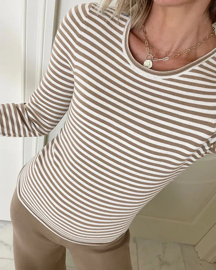 SPLENDID- Splendid x @Cellajaneblog Stripe Layering Sweater