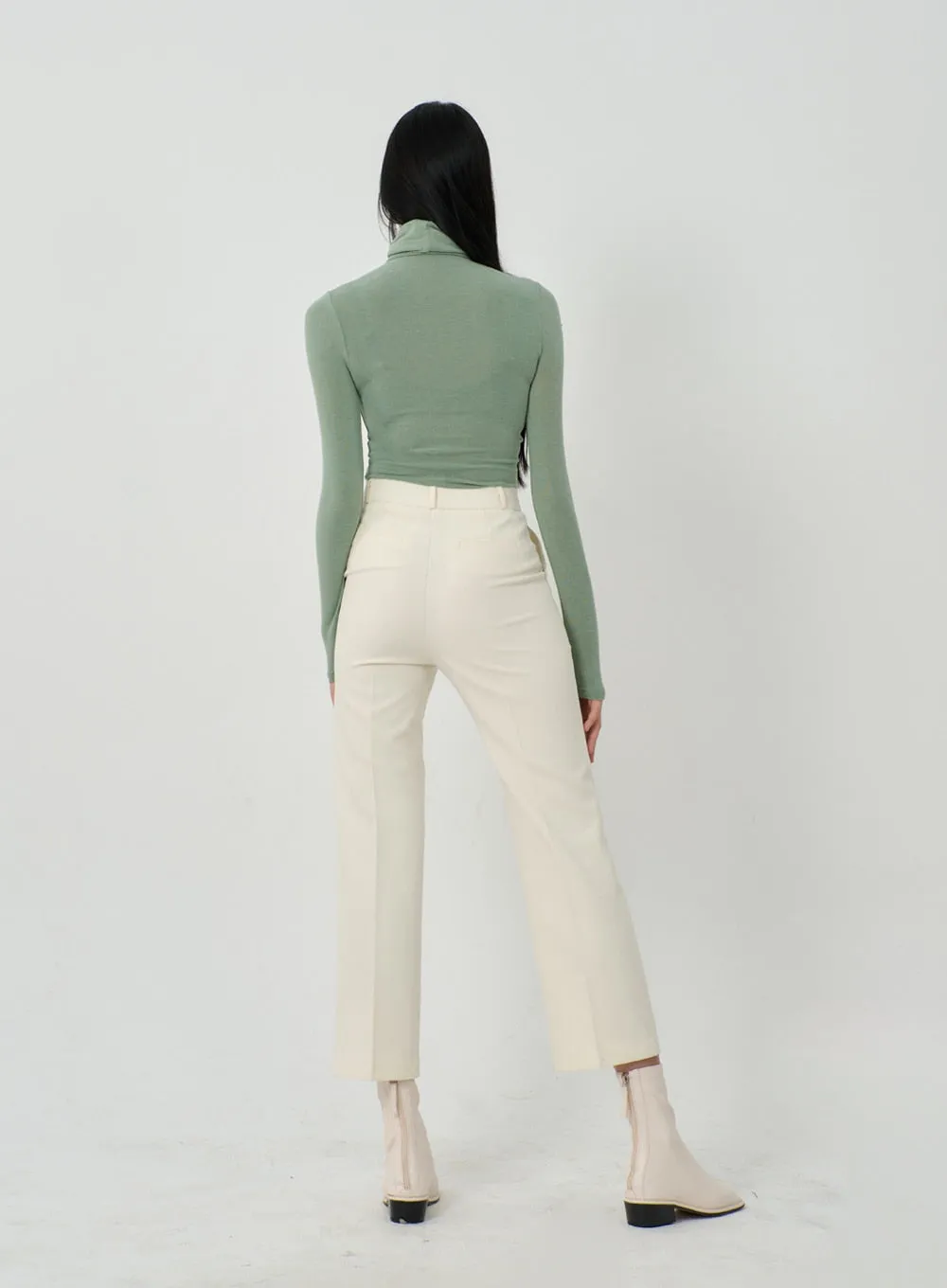 Straight Leg Ankle Tailored Pants ID22