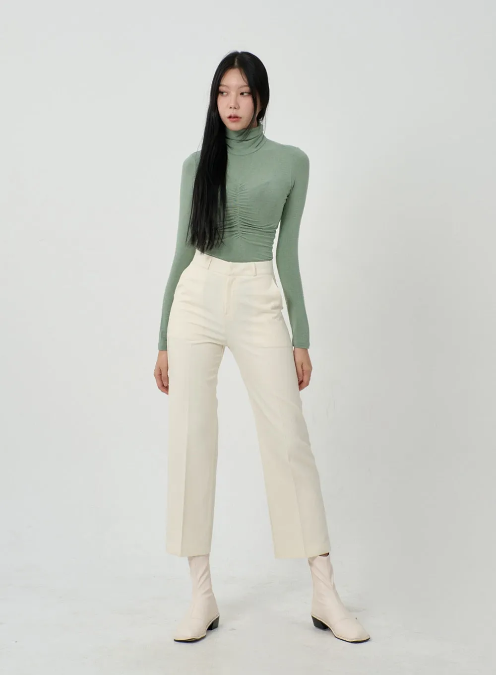 Straight Leg Ankle Tailored Pants ID22