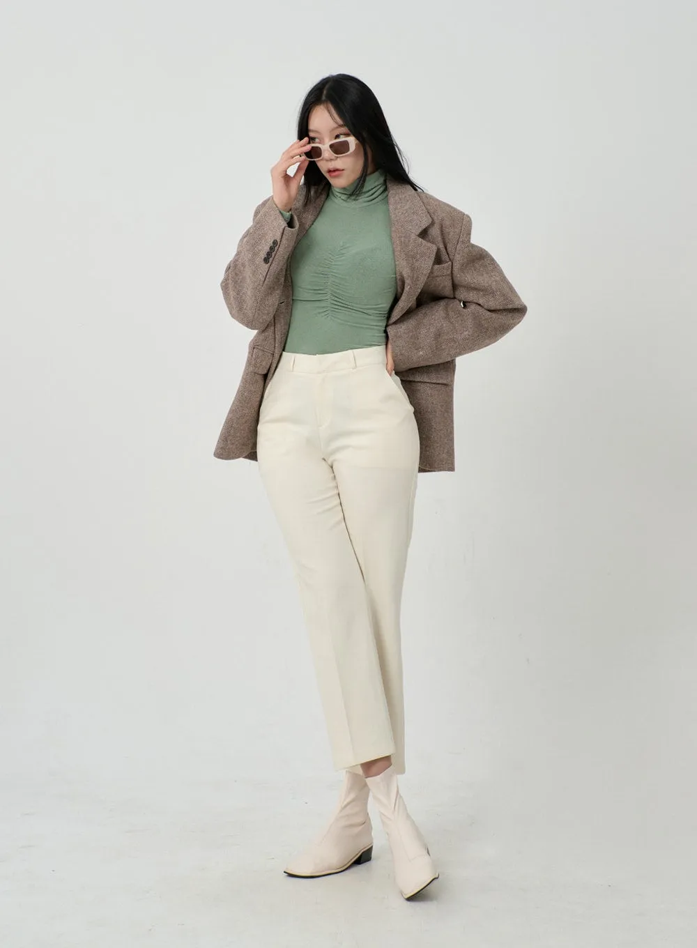 Straight Leg Ankle Tailored Pants ID22
