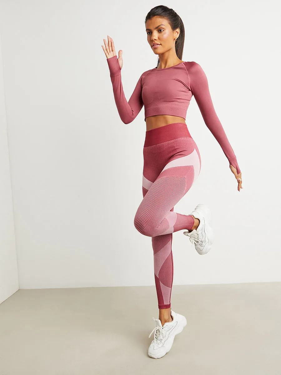 Thumbhole Insert Long Sleeves Active Top