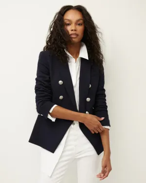 VB Miller Dickey Jacket in Navy with Silver Buttons