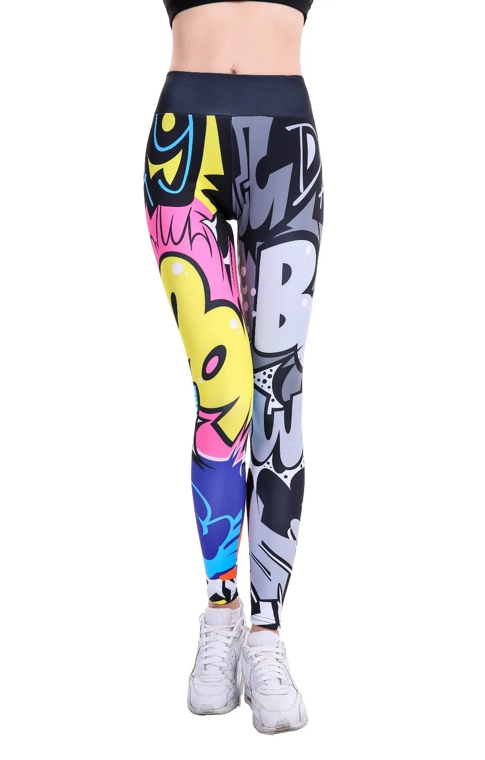 VenusFox Digital Printing High Waist Push Up Fitness Leggings