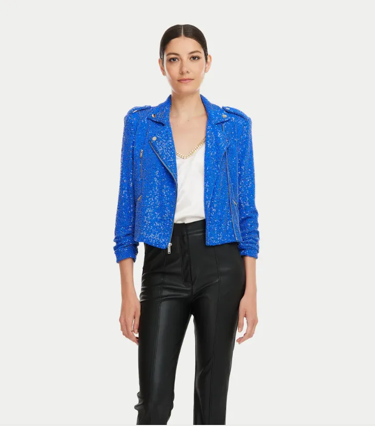 Whitney Sequin Moto Jacket | Generation Love