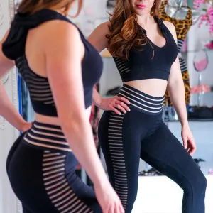 Women's Bubble Butt Leggings Push Up Workout Legging High Waist Sportswear Black Fitness Legging