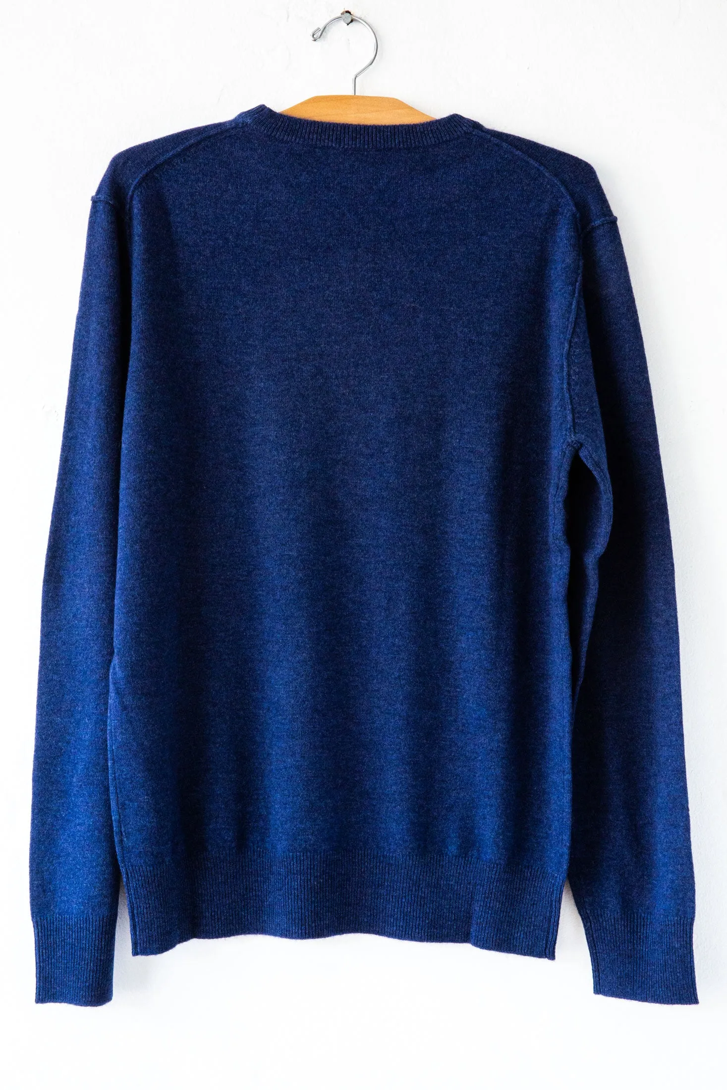 Wool Cashmere Indigo Sweater