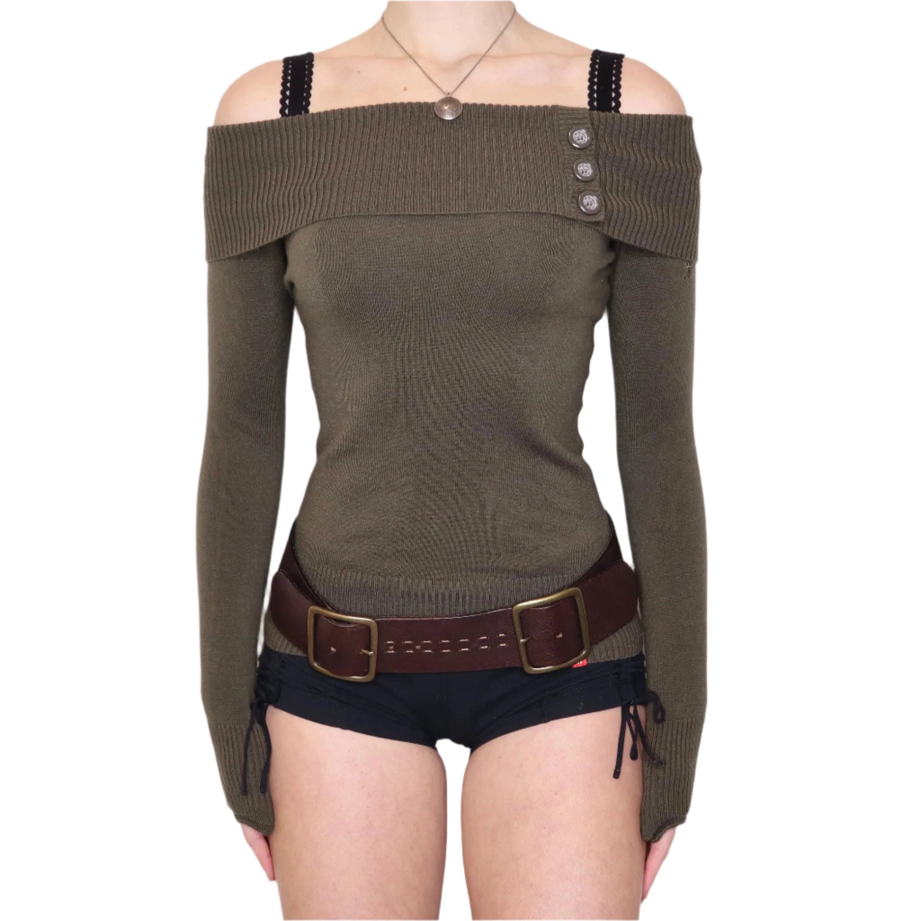 Y2K ESPRIT Off the Shoulder Sweater (XS)